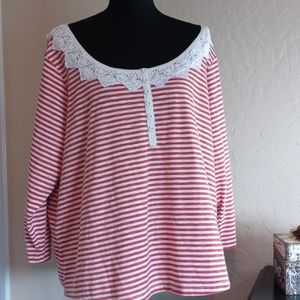 Melrose Chic Woman Long Sleeve Tee Shirt